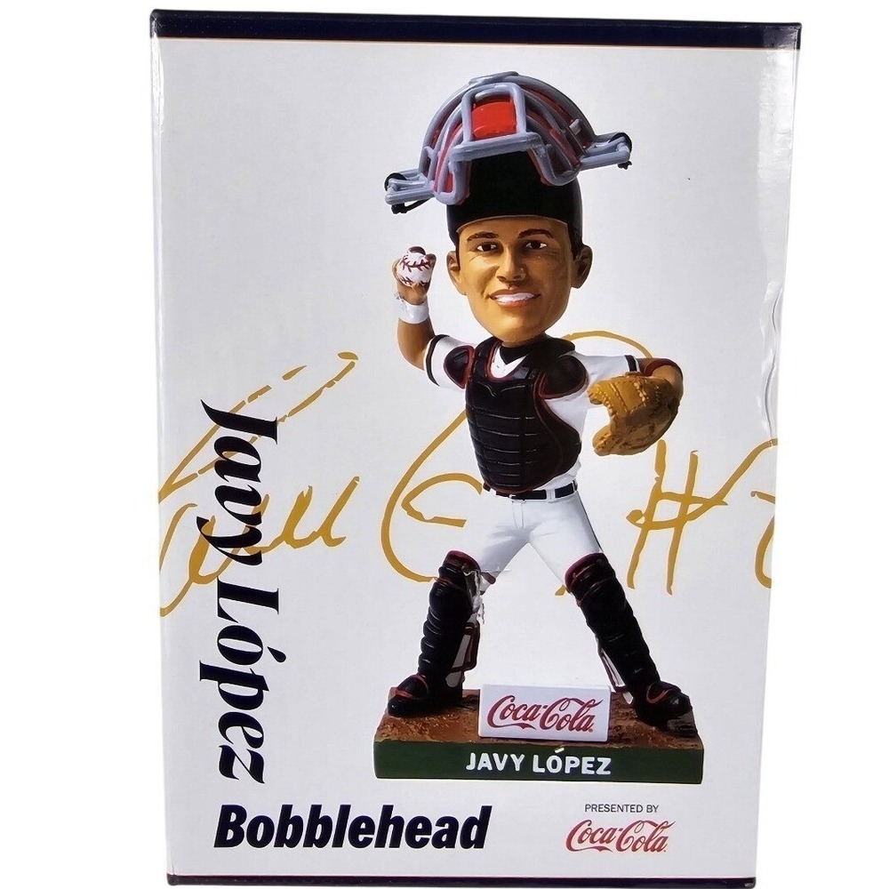 Atlanta Braves Coca-Cola Javy Lopez 7.5" Catcher SGA Stadium Bobblehead 8/12/26